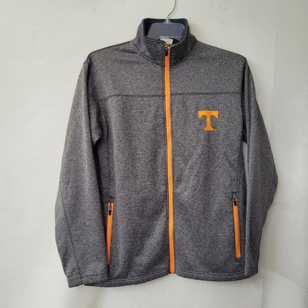 Tennesse Volunteers Jacket Men M(38-40) Grey Full Zip Fleece Logo KnightsApparel